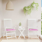 VidaXL coussins de chaise de jardin 2 pcs 40x40x4 cm tissu rose