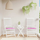 Vidaxx coussins de chaise de jardin 2 pcs 50x50x4 cm tissu rose