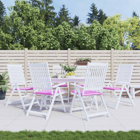 VidaXL coussins de chaise de jardin 6 pcs 50x50x4 cm tissu rose