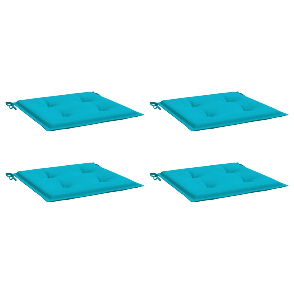 Vidaxl Garden Chair Cushions 4 St 50x50x3 CM Tyg Turquoise