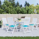 VidaXL coussins de chaise de jardin 6 pcs 50x50x4 cm tissu turquoise