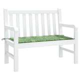 Vidaxx coussin de banc de jardin 100x50x4 cm tissu oxford motif feuille