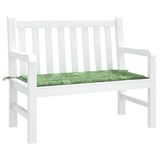 Vidaxx coussin de banc de jardin 100x50x4 cm tissu oxford motif feuille