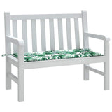 Vidaxx coussin de banc de jardin 120x50x4 cm tissu oxford motif feuille