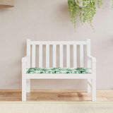 Vidaxx coussin de banc de jardin 120x50x4 cm tissu oxford motif feuille