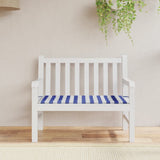 Vidaxl Garden Bench polštář pruhovaný 120x50x3 cm oxford textilie bílá a modrá