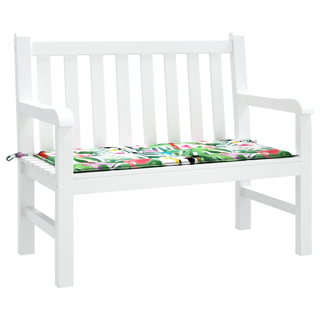 VidaXL coussin de banc de jardin 120x50x4 cm tissu oxford multicolore
