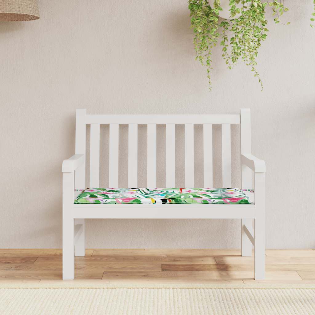 VidaXL coussin de banc de jardin 120x50x4 cm tissu oxford multicolore
