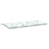 Vidaxx coussin de banc de jardin 120x50x3 cm tissu oxford motif feuille