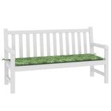 Vidaxx coussin de banc de jardin 150x50x4 cm tissu oxford motif feuille