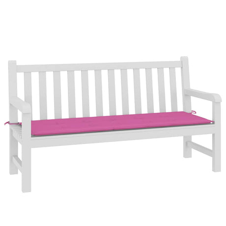 VidaXL coussin de banc de jardin 150x50x4 cm tissu oxford rose