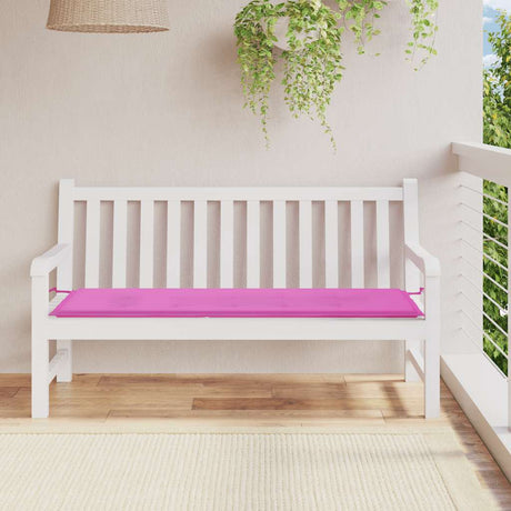 VidaXL coussin de banc de jardin 150x50x4 cm tissu oxford rose