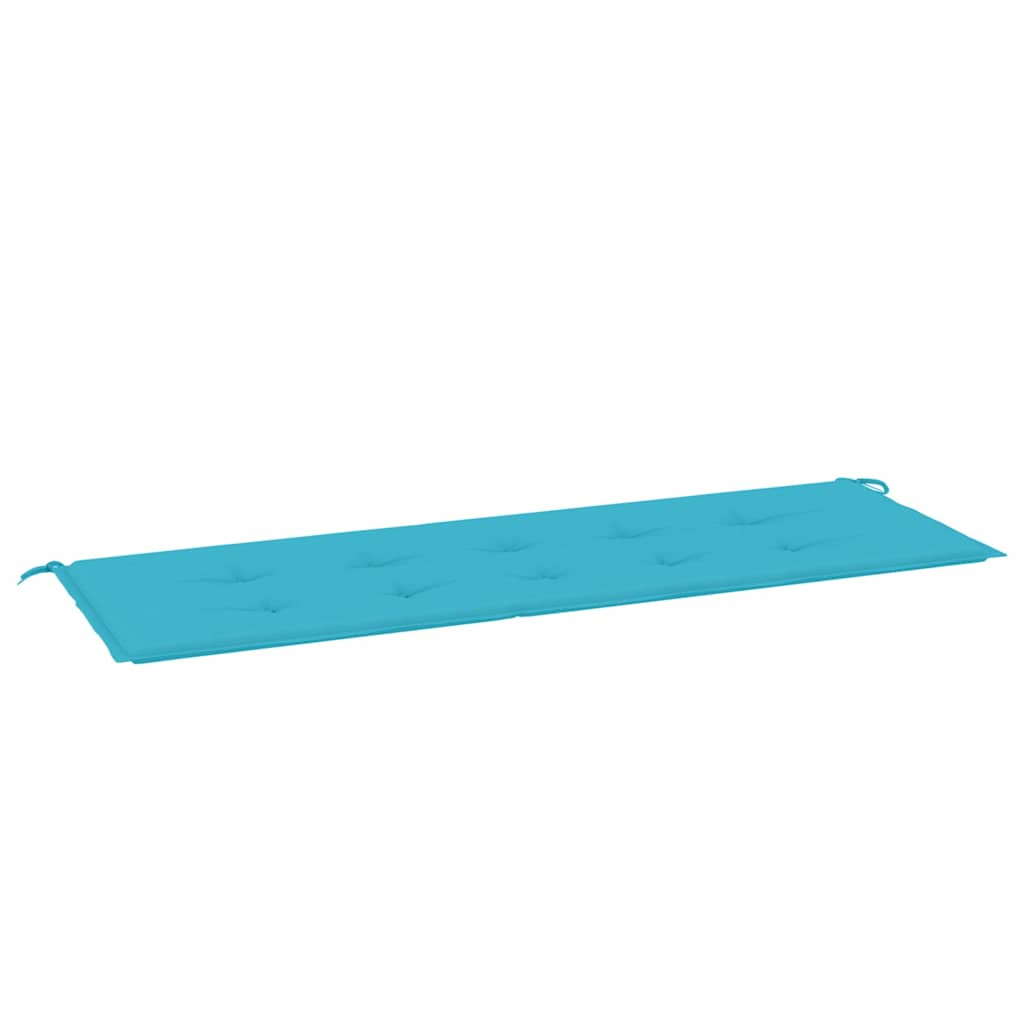 Vidaxx coussin de banc de jardin 150x50x4 cm tissu oxford turquoise