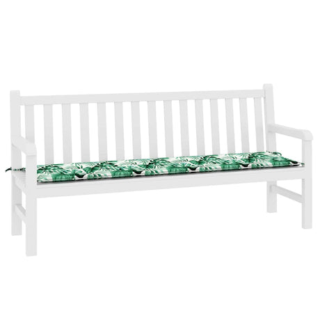 Vidaxl bankkussen blad bladpatroon 150 x 50 x 3 cm oxford stof