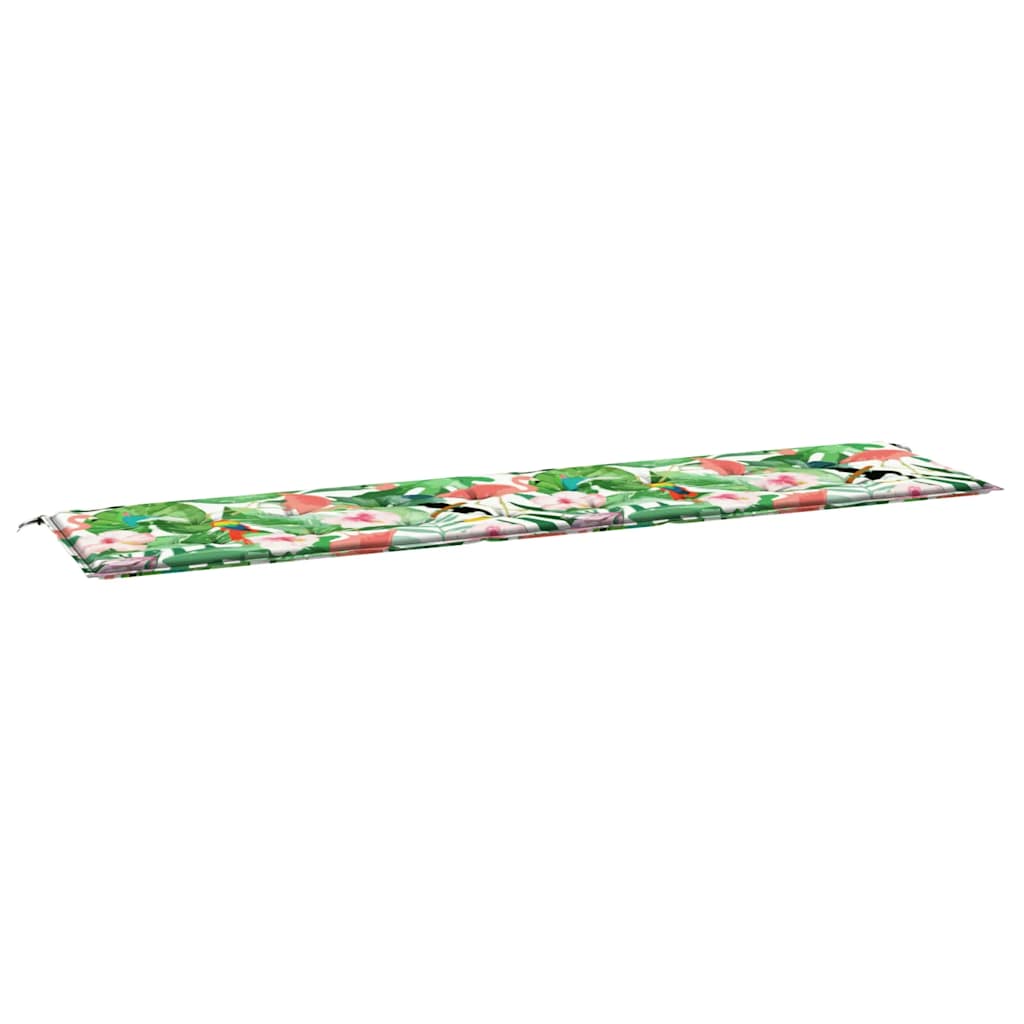 VidaXL coussin de banc de jardin 200x50x4 cm tissu multicolore