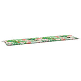 VidaXL coussin de banc de jardin 200x50x4 cm tissu multicolore