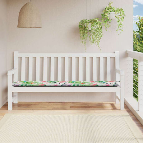 VidaXL coussin de banc de jardin 200x50x4 cm tissu multicolore