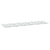 VidaXL coussin de banc de jardin motif feuille 200x50x4 cm tissu