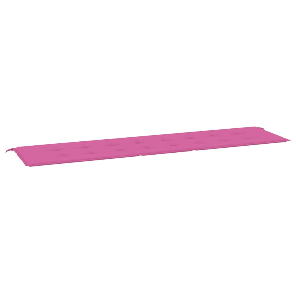 VidaXL coussin de banc de jardin 200x50x4 cm tissu rose