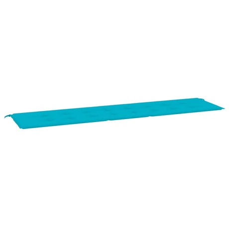 VidaXL coussin de banc de jardin 200x50x4 cm tissu turquoise