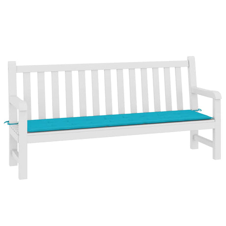 VidaXL coussin de banc de jardin 200x50x4 cm tissu turquoise