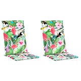 Vidaxx coussins de chaise de jardin 2 pcs 120x50x3 cm tissu multicolore
