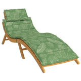 Vidaxx coussin de chaise longue motif feuille tissu oxford
