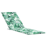 VidaXL coussin de chaise de patio motif feuille tissu oxford