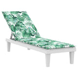 VidaXL coussin de chaise de patio motif feuille tissu oxford