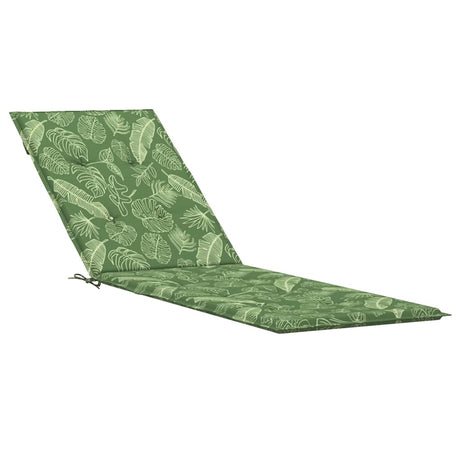 VidaXL coussin de chaise de patio motif feuille tissu oxford