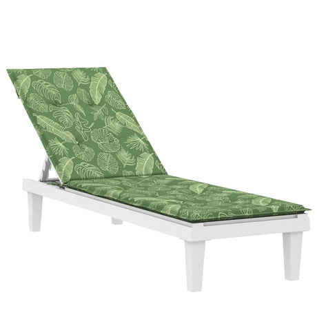 VidaXL coussin de chaise de patio motif feuille tissu oxford