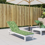 VidaXL coussin de chaise de patio motif feuille tissu oxford