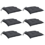 Vidaxx coussins de chaise 6 pcs 40x40x7 cm tissu oxford anthracite