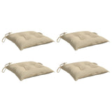 Vidaxx coussins de chaise 4 pcs 40x40x7 cm tissu oxford beige