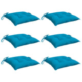 Vidaxl Chair cushions 6 pcs 40x40x7 cm Oxford fabric light blue