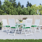 Vidaxx coussins de chaise 6 pcs 40x40x7 cm tissu oxford vert