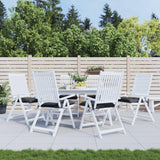 Vidaxx coussins de chaise 6 pcs 40x40x7 cm tissu oxford noir