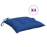 Vidaxx coussins de chaise 4 pcs 40x40x7 cm tissu oxford bleu