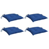 Vidaxx coussins de chaise 4 pcs 40x40x7 cm tissu oxford bleu