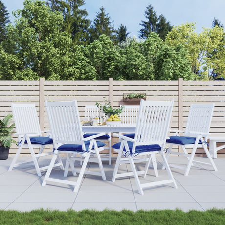 Vidaxx coussins de chaise 6 pcs 40x40x7 cm tissu oxford bleu