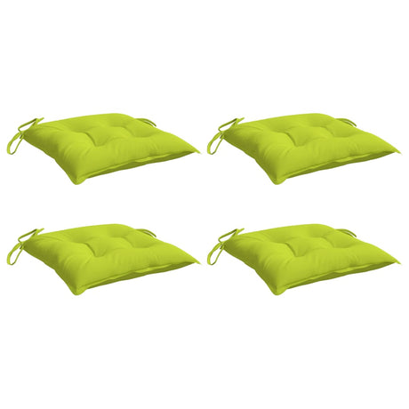 Vidaxx coussins de chaise 4 pcs 40x40x7 cm tissu oxford vert vif