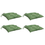 Vidaxx coussins de chaise 4 pcs motif feuille 40x40x7 cm tissu