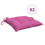VidaXL coussins de chaise 4 pcs 40x40x7 cm tissu rose