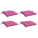 VidaXL coussins de chaise 4 pcs 40x40x7 cm tissu rose