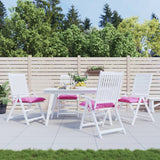 VidaXL coussins de chaise 4 pcs 40x40x7 cm tissu rose