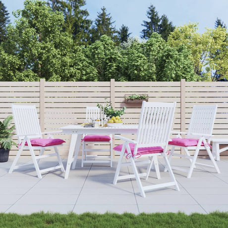 VidaXL coussins de chaise 4 pcs 40x40x7 cm tissu rose