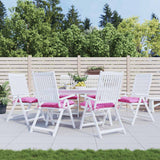 VidaXL coussins de chaise 6 pcs 40x40x7 cm tissu rose