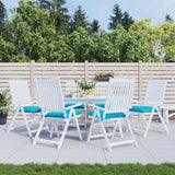 VidaXL coussins de chaise 6 pcs 40x40x7 cm tissu turquoise
