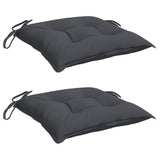 Vidaxx coussins de chaise 2 pcs 50x50x7 cm tissu oxford anthracite
