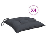 Vidaxx coussins de chaise 4 pcs 50x50x7 cm tissu oxford anthracite